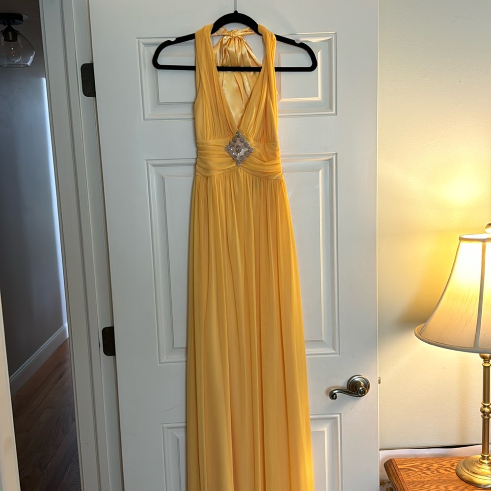 Yellow prom dress